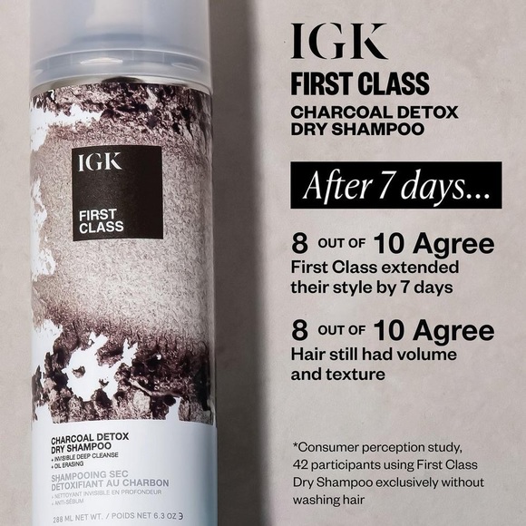 IGK First Class Charcoal Detox Dry Shampoo - Picture 4 of 9